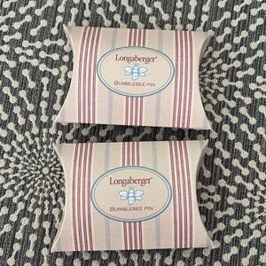 2 Longaberger Bumblebee Pins